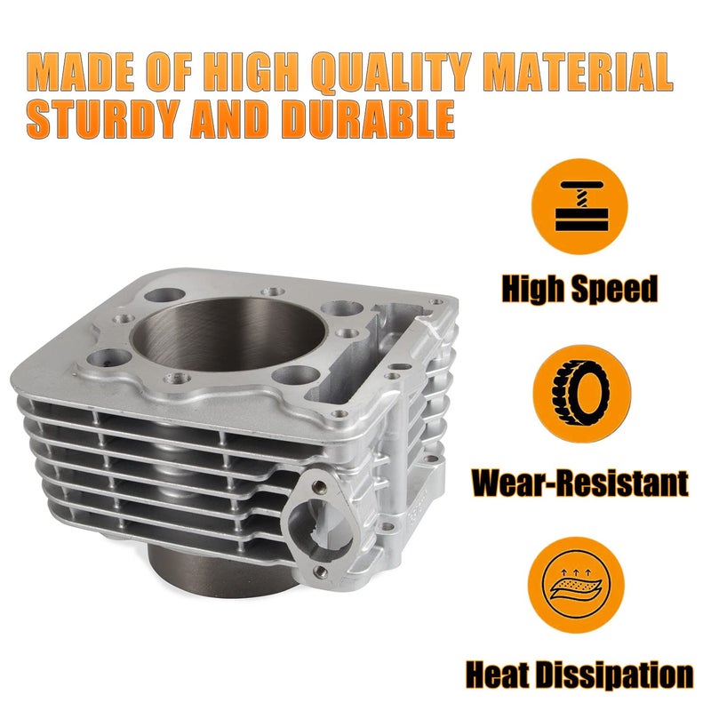 RANSOTO 89mm 440CC Big Bore Cylinder Piston Gasket Top End Rebuild Kit Compatible with 1999-2014 TRX400X TRX400EX Sportrax XR400R Replace 12100-KCY-670 12100-HN1-A70 - Image 2